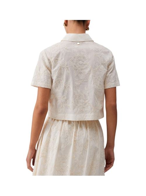 Shirt with embroidery and sequins Liu Jo | WA6508T472A.P9417